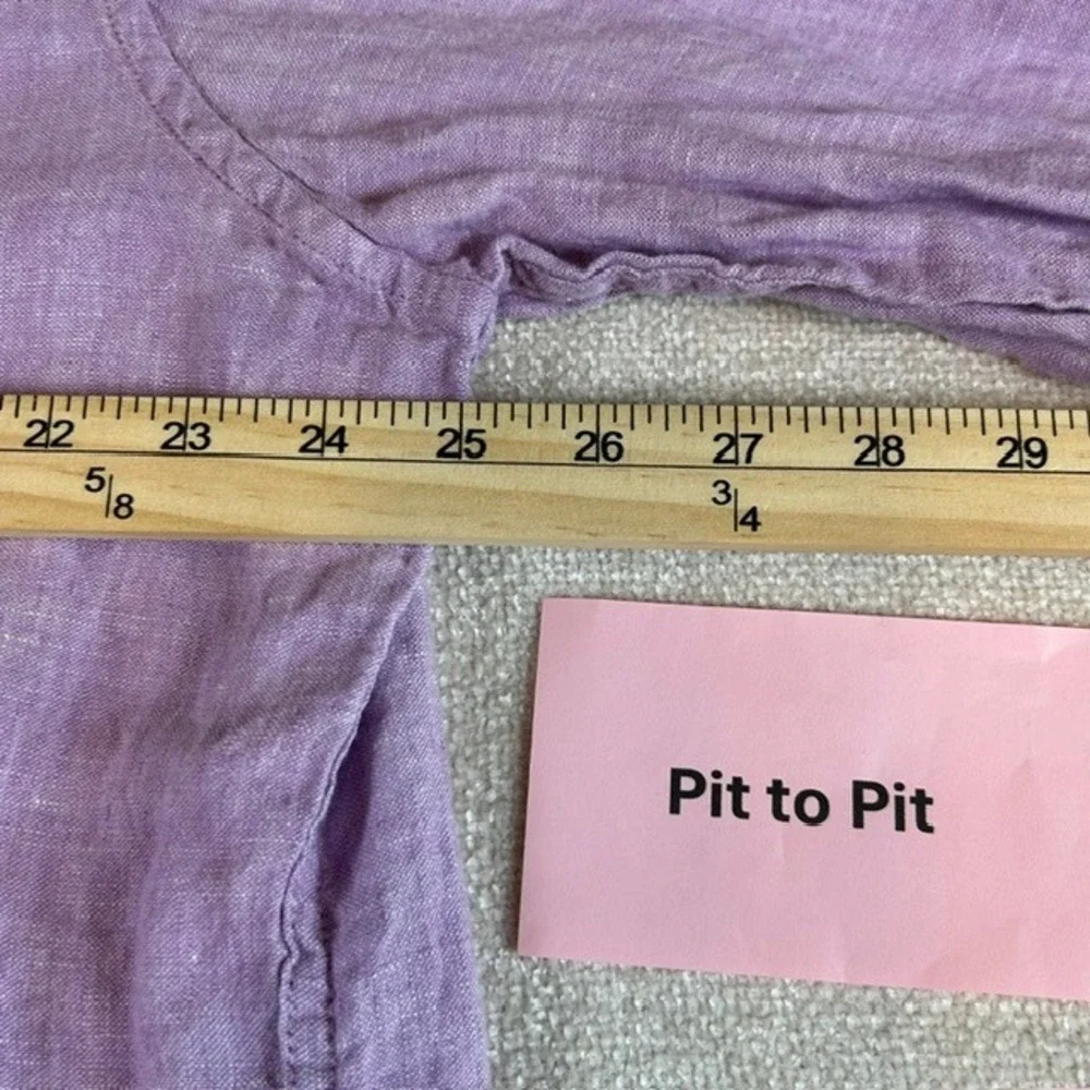J. Crew Men's Light Purple Long Sleeve Linen Button Up Shirt XXL